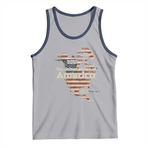 The New Trump Map Of USA Tank Top Canada Greenland Gulf Of Mexico TS09 Athletic Heather Navy Print Your Wear