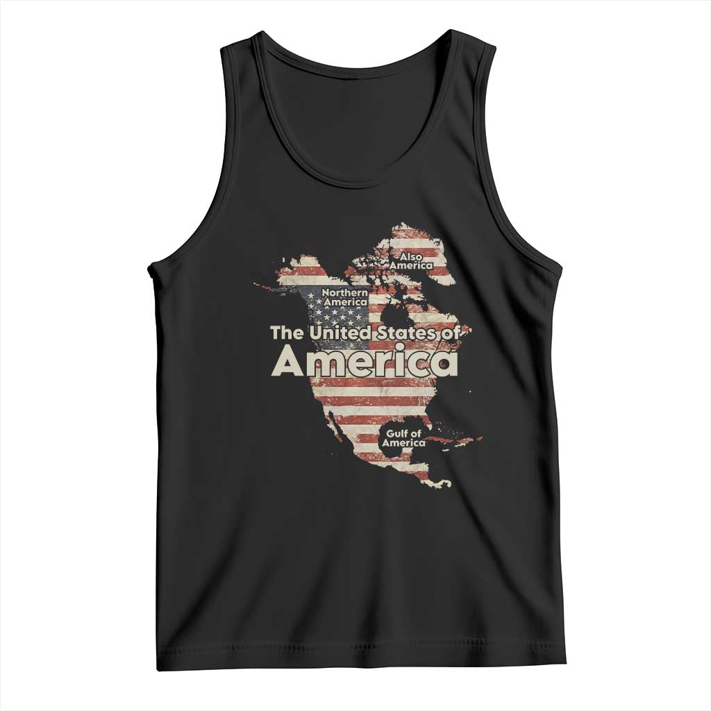The New Trump Map Of USA Tank Top Canada Greenland Gulf Of Mexico TS09 Black Print Your Wear