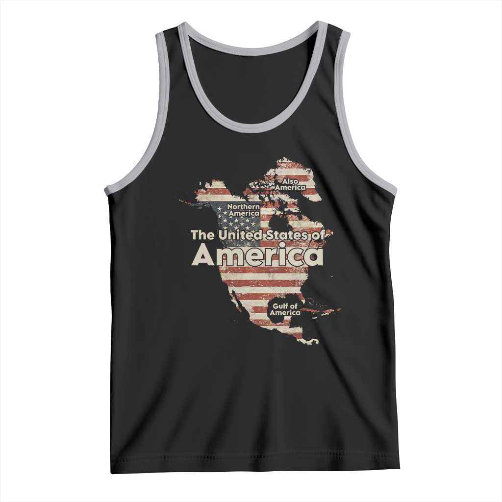 The New Trump Map Of USA Tank Top Canada Greenland Gulf Of Mexico TS09 Black Athletic Heather Print Your Wear