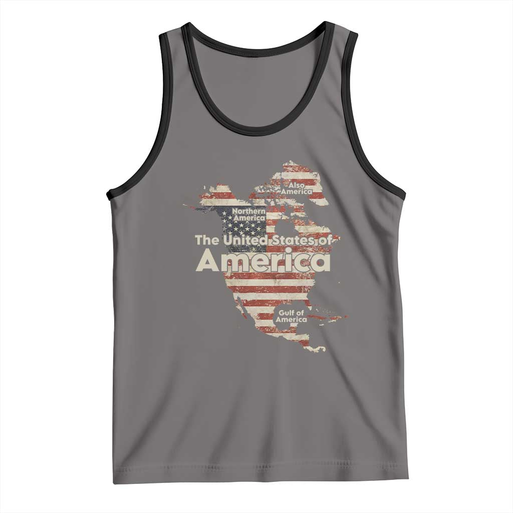 The New Trump Map Of USA Tank Top Canada Greenland Gulf Of Mexico TS09 Deep Heather Black Print Your Wear