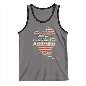 The New Trump Map Of USA Tank Top Canada Greenland Gulf Of Mexico TS09 Deep Heather Black Print Your Wear