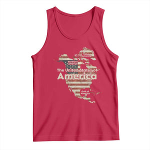 The New Trump Map Of USA Tank Top Canada Greenland Gulf Of Mexico TS09 Red Print Your Wear
