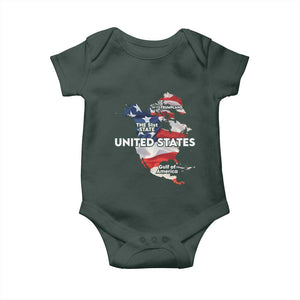 Funny Trump Map Of USA Baby Onesie Canada Greenland Gulf Of Mexico TS09 Print Your Wear