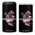 Funny Trump Map Of USA 4 in 1 Can Cooler Tumbler Canada Greenland Gulf Of Mexico TS09 One Size: 16 oz Black Print Your Wear