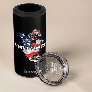 Funny Trump Map Of USA 4 in 1 Can Cooler Tumbler Canada Greenland Gulf Of Mexico TS09 Print Your Wear