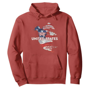 Funny Trump Map Of USA Hoodie Canada Greenland Gulf Of Mexico TS09 Red Print Your Wear
