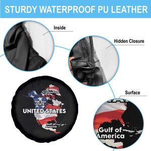 Funny Trump Map Of USA Spare Tire Cover Canada Greenland Gulf Of Mexico TS09 Print Your Wear