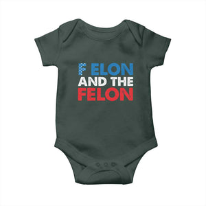 F Elon And The Felon Baby Onesie TS09 Print Your Wear