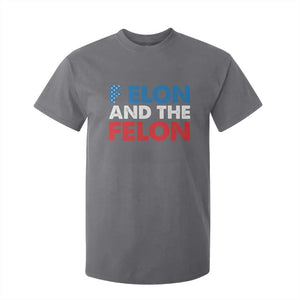 F Elon And The Felon T Shirt For Kid TS09 Charcoal Print Your Wear