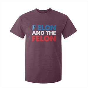 F Elon And The Felon T Shirt For Kid TS09 Maroon Print Your Wear