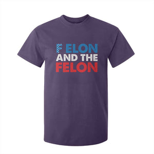 F Elon And The Felon T Shirt For Kid TS09 Purple Print Your Wear