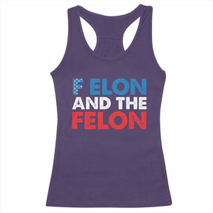 F Elon And The Felon Racerback Tank Top TS09 Purple Print Your Wear