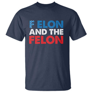 F Elon And The Felon T Shirt TS09 Navy Print Your Wear