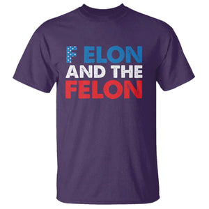 F Elon And The Felon T Shirt TS09 Purple Print Your Wear