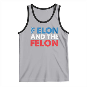 F Elon And The Felon Tank Top TS09 Athletic Heather Black Print Your Wear