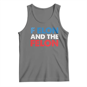 F Elon And The Felon Tank Top TS09 Black Heather Print Your Wear
