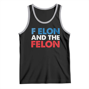 F Elon And The Felon Tank Top TS09 Black Athletic Heather Print Your Wear