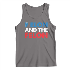 F Elon And The Felon Tank Top TS09 Deep Heather Print Your Wear