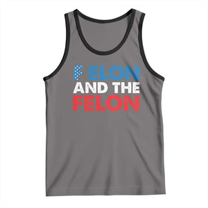 F Elon And The Felon Tank Top TS09 Deep Heather Black Print Your Wear