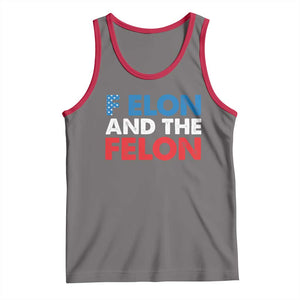 F Elon And The Felon Tank Top TS09 Deep Heather Red Print Your Wear