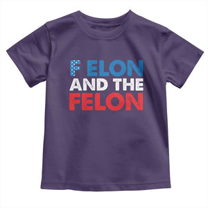 F Elon And The Felon Toddler T Shirt TS09 Purple Print Your Wear