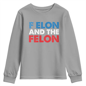 F Elon And The Felon Youth Sweatshirt TS09 Sport Gray Print Your Wear