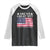 Are We Great Yet Raglan Shirt Cause I Just Feel Embarrassed American Flag TS09 Black White Print Your Wear