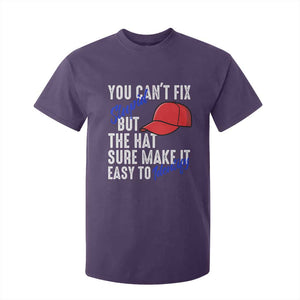 You Can't Fix Stupid But The Hats Sure Make It Easy Identify T Shirt For Kid TS09 Purple Print Your Wear