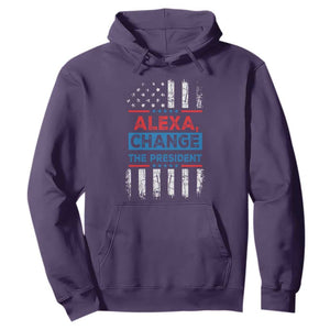 Funny Alexa Change The President Hoodie TS09 Purple Print Your Wear