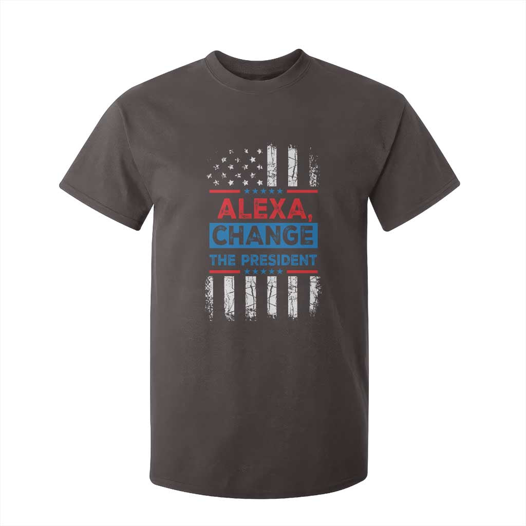 Funny Alexa Change The President T Shirt For Kid TS09 Dark Chocolate Print Your Wear