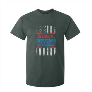 Funny Alexa Change The President T Shirt For Kid TS09 Dark Forest Green Print Your Wear