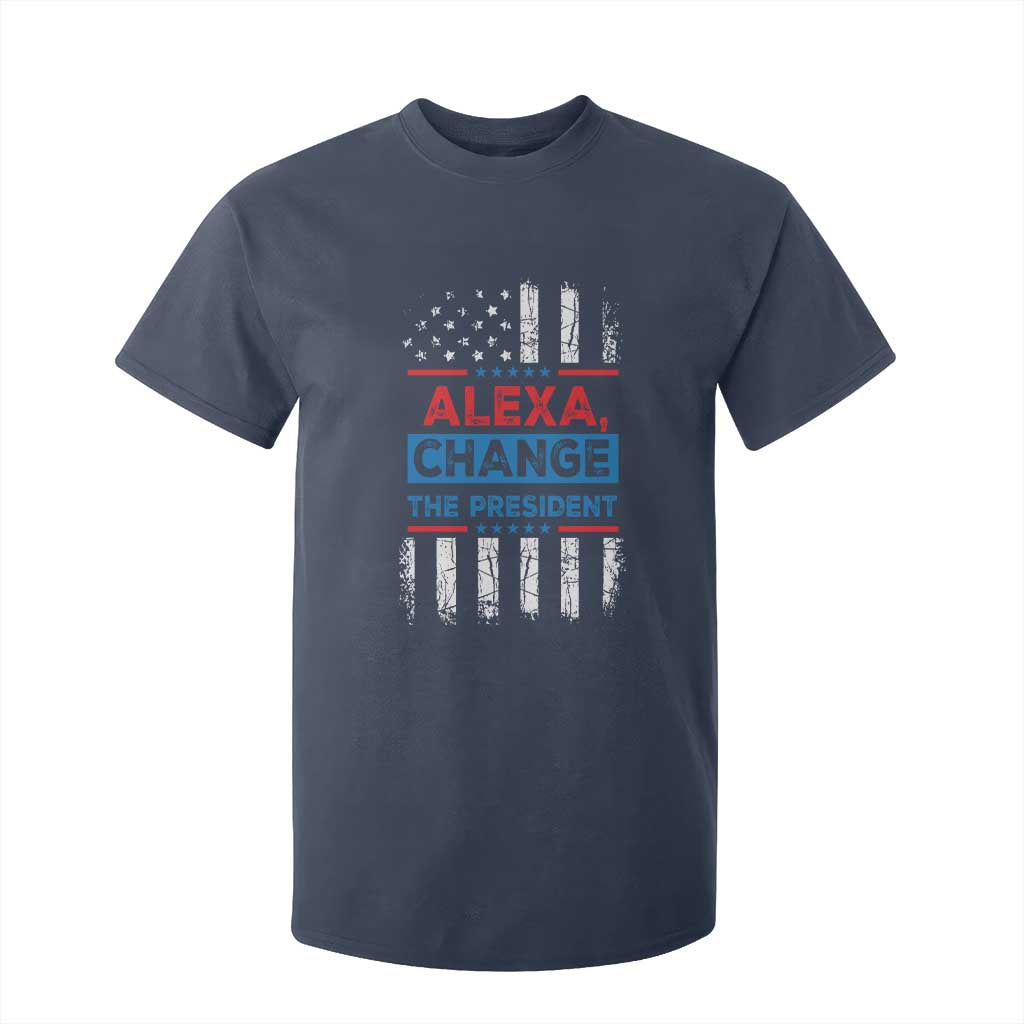 Funny Alexa Change The President T Shirt For Kid TS09 Navy Print Your Wear