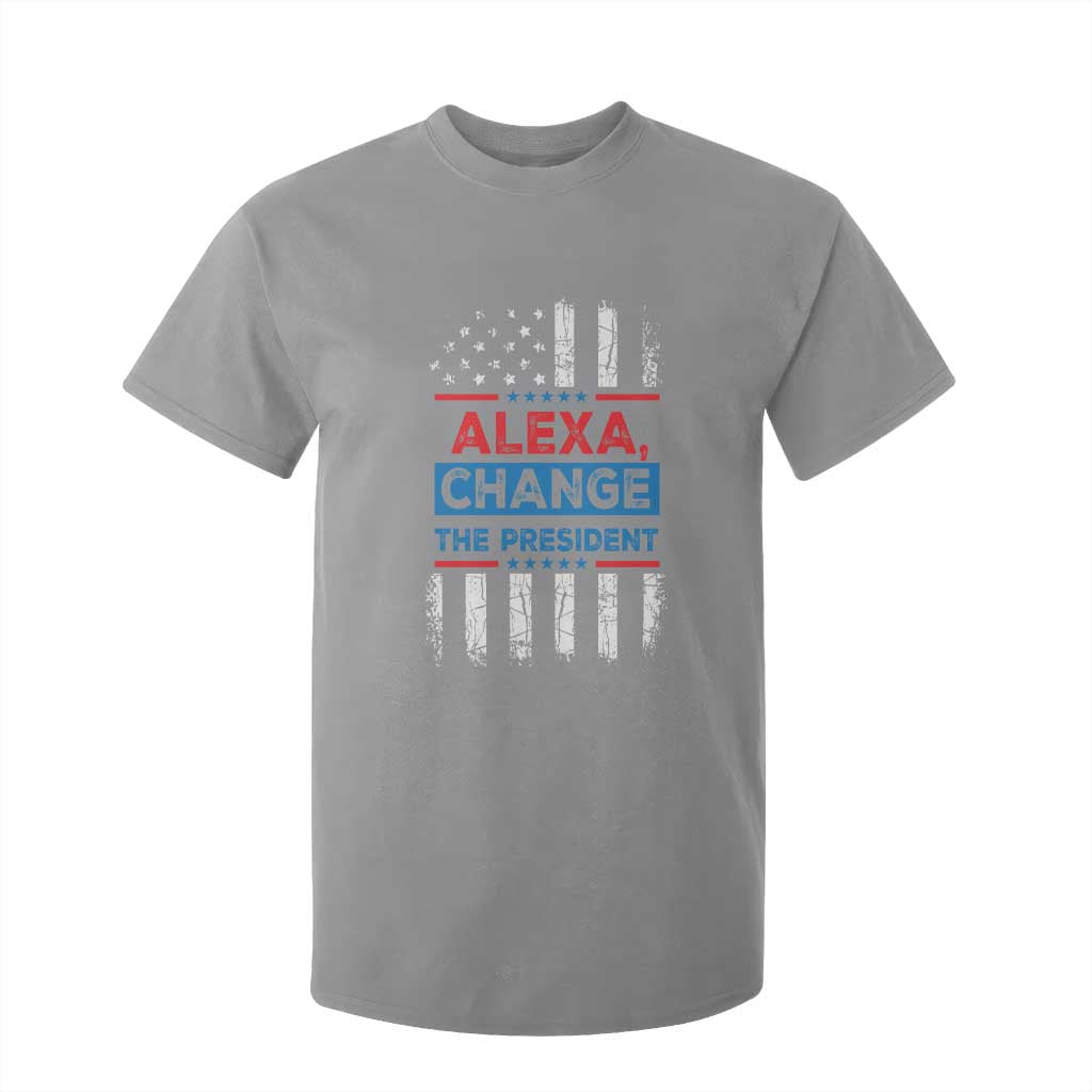 Funny Alexa Change The President T Shirt For Kid TS09 Sport Gray Print Your Wear