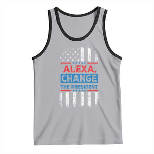 Funny Alexa Change The President Tank Top TS09 Athletic Heather Black Print Your Wear
