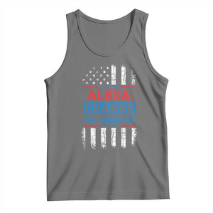 Funny Alexa Change The President Tank Top TS09 Black Heather Print Your Wear
