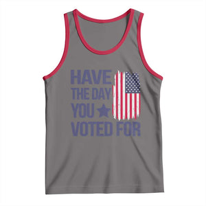 Have The Day You Voted For Tank Top America 2025 TS09 Deep Heather Red Print Your Wear