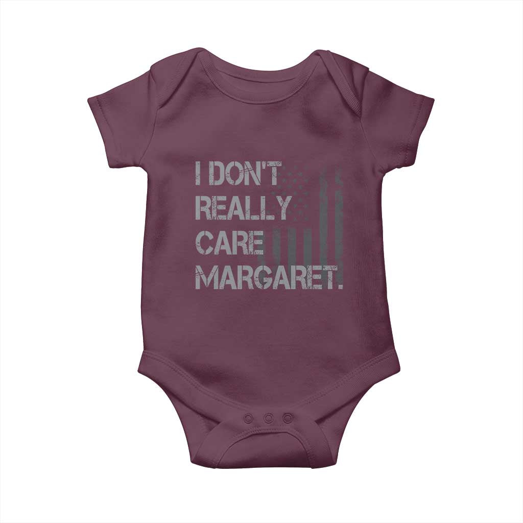 JD Vance Baby Onesie I Don't Really Care Margaret American Flag TS09 Maroon Print Your Wear