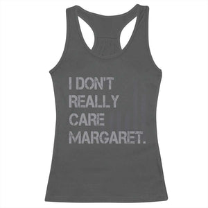 JD Vance Racerback Tank Top I Don't Really Care Margaret American Flag TS09 Dark Heather Print Your Wear
