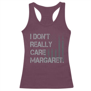 JD Vance Racerback Tank Top I Don't Really Care Margaret American Flag TS09 Maroon Print Your Wear