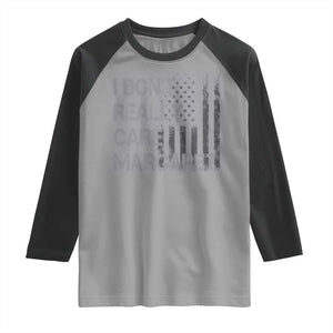 JD Vance Raglan Shirt I Don't Really Care Margaret American Flag TS09 Sport Gray Black Print Your Wear