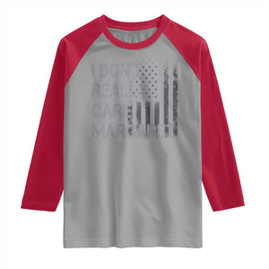 JD Vance Raglan Shirt I Don't Really Care Margaret American Flag TS09 Sport Gray Red Print Your Wear