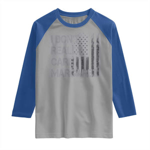 JD Vance Raglan Shirt I Don't Really Care Margaret American Flag TS09 Sport Gray Royal Print Your Wear