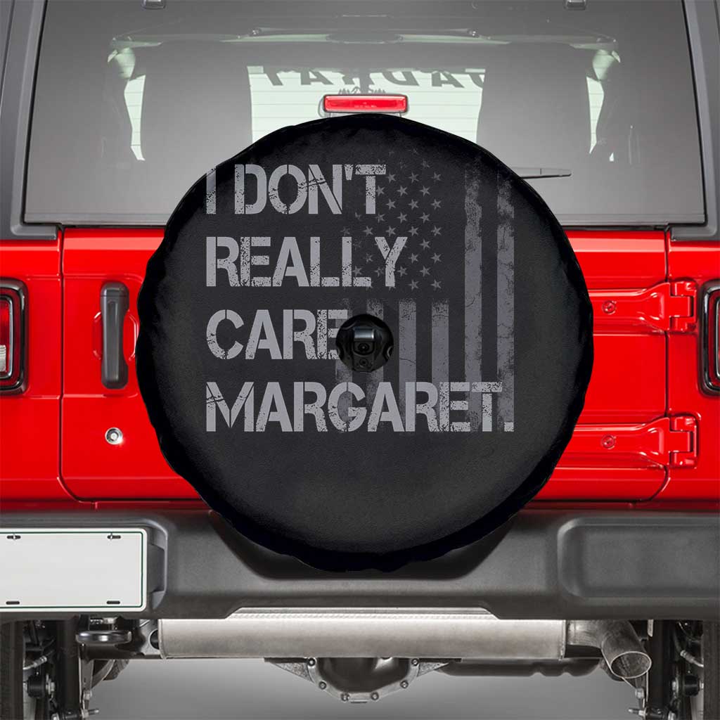 JD Vance Spare Tire Cover I Don't Really Care Margaret American Flag TS09 Black Print Your Wear