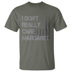 JD Vance T Shirt I Don't Really Care Margaret American Flag TS09 Military Green Print Your Wear