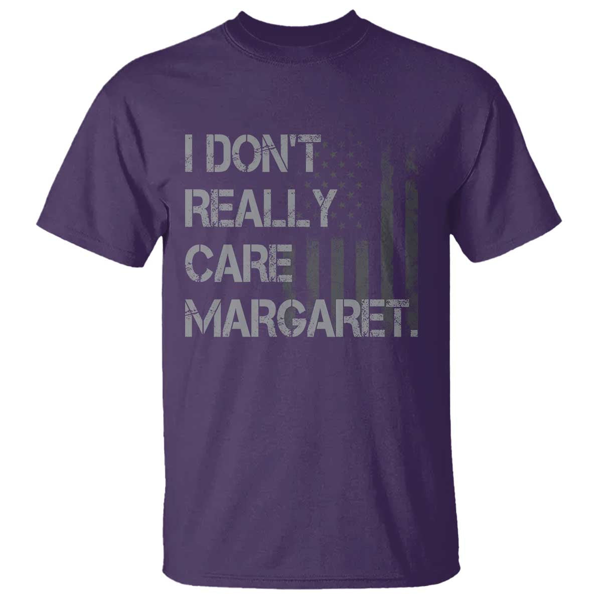 JD Vance T Shirt I Don't Really Care Margaret American Flag TS09 Purple Print Your Wear