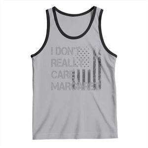JD Vance Tank Top I Don't Really Care Margaret American Flag TS09 Athletic Heather Black Print Your Wear