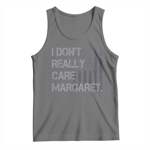 JD Vance Tank Top I Don't Really Care Margaret American Flag TS09 Black Heather Print Your Wear