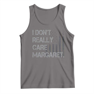 JD Vance Tank Top I Don't Really Care Margaret American Flag TS09 Deep Heather Print Your Wear