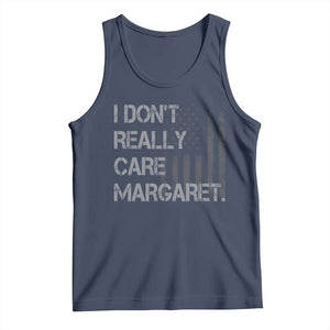 JD Vance Tank Top I Don't Really Care Margaret American Flag TS09 Navy Print Your Wear