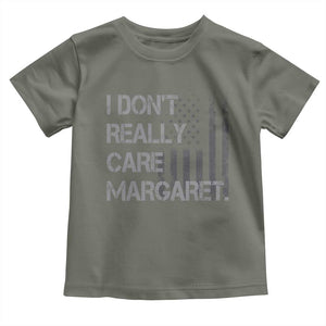 JD Vance Toddler T Shirt I Don't Really Care Margaret American Flag TS09 Military Green Print Your Wear